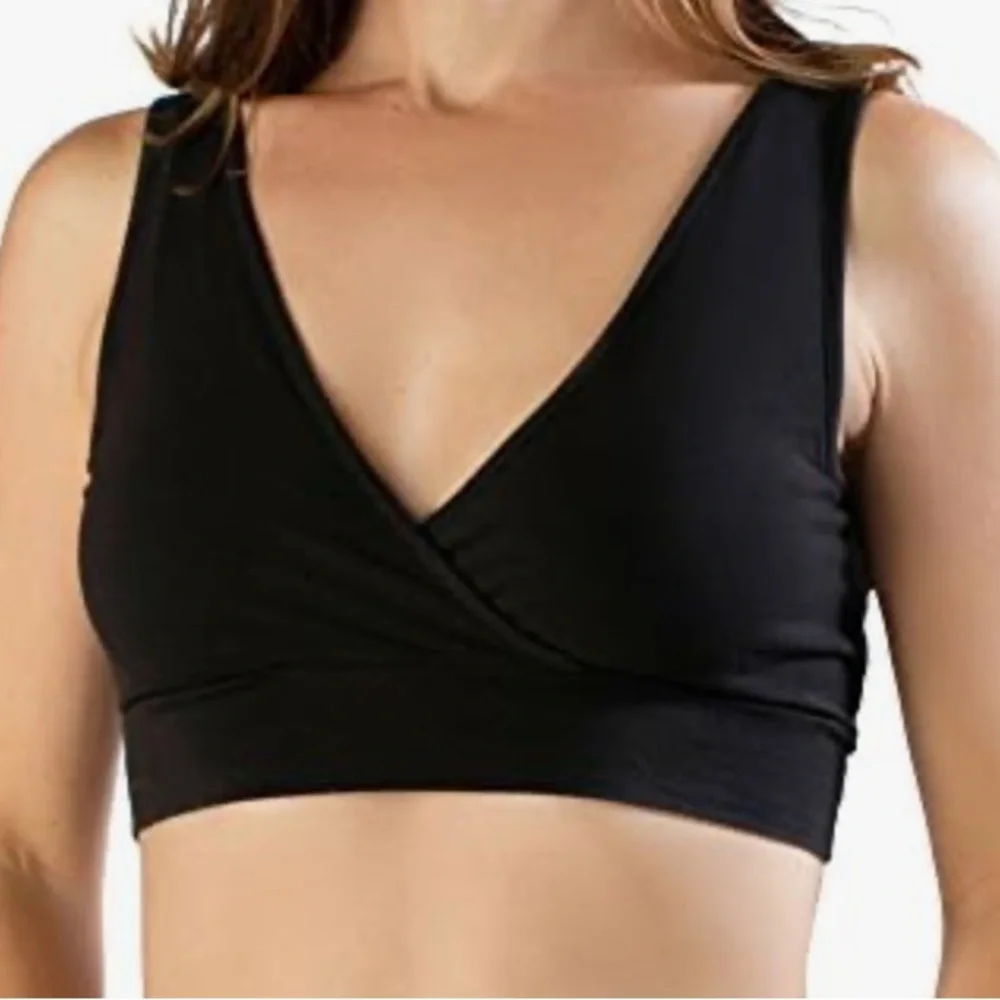 Kindred Bravely Wireless Nursing & Maternity Sleep Bra Black Medium - Picture 2 of 9